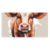 YYHWHJDE Cute Little Cow Pattern Large Office Gaming Mouse pad 16 x 29.5 in : Strong Adhesion and Durability Precision Edge Locking view 1