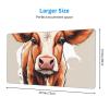YYHWHJDE Cute Little Cow Pattern Large Office Gaming Mouse pad 16 x 29.5 in : Strong Adhesion and Durability Precision Edge Locking view 2