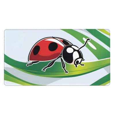 YYHWHJDE Cartoon Ladybug Pattern Large Office Gaming Mouse pad 16 x 29.5 in : Strong Adhesion and Durability Precision Edge Locking
