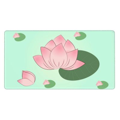 YYHWHJDE Lotus Flowers Waiting to Bloom Pattern Large Office Gaming Mouse pad 16 x 29.5 in : Strong Adhesion and Durability Precision Edge Locking