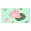 YYHWHJDE Lotus Flowers Waiting to Bloom Pattern Large Office Gaming Mouse pad 16 x 29.5 in : Strong Adhesion and Durability Precision Edge Locking view 1