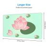 YYHWHJDE Lotus Flowers Waiting to Bloom Pattern Large Office Gaming Mouse pad 16 x 29.5 in : Strong Adhesion and Durability Precision Edge Locking view 2