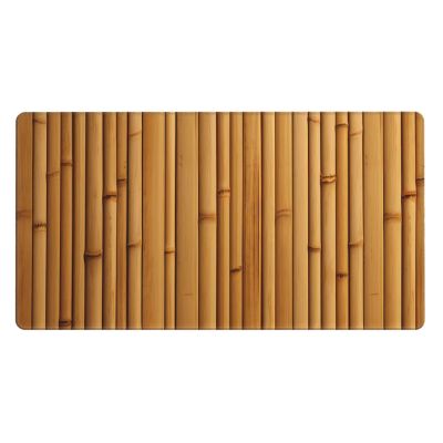 YYHWHJDE Bamboo Board Texture Picture Large Office Gaming Mouse pad 16 x 29.5 in : Strong Adhesion and Durability Precision Edge Locking