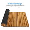YYHWHJDE Bamboo Board Texture Picture Large Office Gaming Mouse pad 16 x 29.5 in : Strong Adhesion and Durability Precision Edge Locking view 3