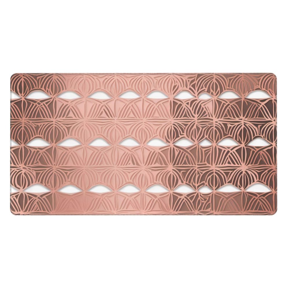YYHWHJDE Rose Gold Pattern Backgrounds Pattern Large Office Gaming Mouse pad 16 x 29.5 in : Strong Adhesion and Durability Precision Edge Locking