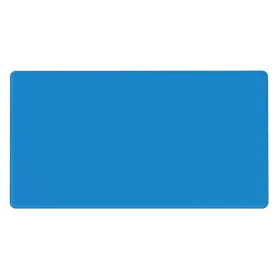 YYHWHJDE Solid Color Blue Pattern Large Office Gaming Mouse pad 16 x 29.5 in : Strong Adhesion and Durability Precision Edge Locking