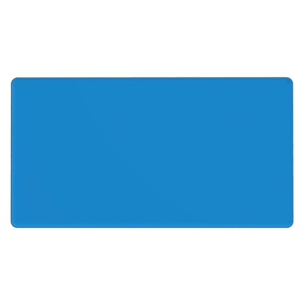 YYHWHJDE Solid Color Blue Pattern Large Office Gaming Mouse pad 16 x 29.5 in : Strong Adhesion and Durability Precision Edge Locking