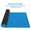 YYHWHJDE Solid Color Blue Pattern Large Office Gaming Mouse pad 16 x 29.5 in : Strong Adhesion and Durability Precision Edge Locking view 3