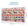 YYHWHJDE Runner Swedish Dala Horse Folk Pattern Large Office Gaming Mouse pad 16 x 29.5 in : Strong Adhesion and Durability Precision Edge Locking view 2
