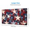 YYHWHJDE Stars and Flags Picture Large Office Gaming Mouse pad 16 x 29.5 in : Strong Adhesion and Durability Precision Edge Locking view 2