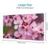 YYHWHJDE Pink Cherry Blossoms Pattern Large Office Gaming Mouse pad 16 x 29.5 in : Strong Adhesion and Durability Precision Edge Locking view 2