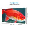 YYHWHJDE Japanese Pretty Red carp Fish Pattern Large Office Gaming Mouse pad 16 x 29.5 in : Strong Adhesion and Durability Precision Edge Locking view 2