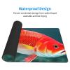 YYHWHJDE Japanese Pretty Red carp Fish Pattern Large Office Gaming Mouse pad 16 x 29.5 in : Strong Adhesion and Durability Precision Edge Locking view 3