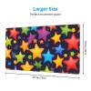 YYHWHJDE Colorful Rainbow Stars Pattern Large Office Gaming Mouse pad 16 x 29.5 in : Strong Adhesion and Durability Precision Edge Locking view 2