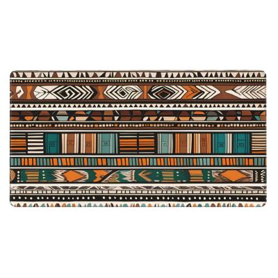 YYHWHJDE African Tribal Ethnic Pattern Large Office Gaming Mouse pad 16 x 29.5 in : Strong Adhesion and Durability Precision Edge Locking