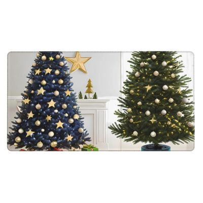 YYHWHJDE Star Christmas Tree Pattern Large Office Gaming Mouse pad 16 x 29.5 in : Strong Adhesion and Durability Precision Edge Locking