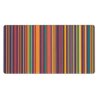 YYHWHJDE Rainbow Color Stripe Pattern Large Office Gaming Mouse pad 16 x 29.5 in : Strong Adhesion and Durability Precision Edge Locking