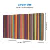 YYHWHJDE Rainbow Color Stripe Pattern Large Office Gaming Mouse pad 16 x 29.5 in : Strong Adhesion and Durability Precision Edge Locking view 2