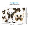 YYHWHJDE Gold Butterflies Pattern Large Office Gaming Mouse pad 16 x 29.5 in : Strong Adhesion and Durability Precision Edge Locking view 2
