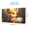 YYHWHJDE Cute Baby Fox Picture Large Office Gaming Mouse pad 16 x 29.5 in : Strong Adhesion and Durability Precision Edge Locking view 2