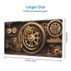 YYHWHJDE Gold Mechanical Gear Picture Large Office Gaming Mouse pad 16 x 29.5 in : Strong Adhesion and Durability Precision Edge Locking view 2