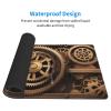 YYHWHJDE Gold Mechanical Gear Picture Large Office Gaming Mouse pad 16 x 29.5 in : Strong Adhesion and Durability Precision Edge Locking view 3
