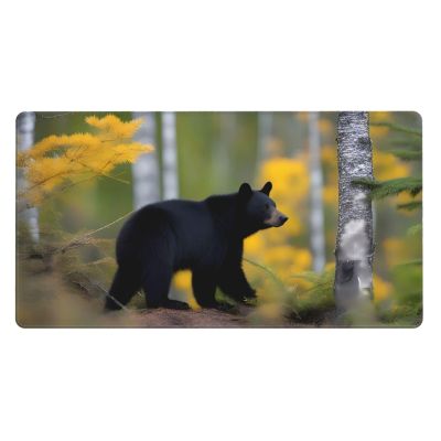 YYHWHJDE rge and Small Black Bears Pattern Large Office Gaming Mouse pad 16 x 29.5 in : Strong Adhesion and Durability Precision Edge Locking