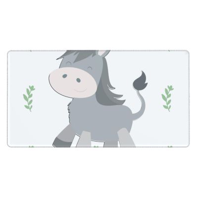 YYHWHJDE Smiling Donkey Pattern Large Office Gaming Mouse pad 16 x 29.5 in : Strong Adhesion and Durability Precision Edge Locking