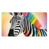 YYHWHJDE Colorful Rainbow Zebra Pattern Large Office Gaming Mouse pad 16 x 29.5 in : Strong Adhesion and Durability Precision Edge Locking view 1
