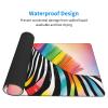YYHWHJDE Colorful Rainbow Zebra Pattern Large Office Gaming Mouse pad 16 x 29.5 in : Strong Adhesion and Durability Precision Edge Locking view 3