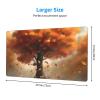 YYHWHJDE Autumn Wind and Falling Leaves Pattern Large Office Gaming Mouse pad 16 x 29.5 in : Strong Adhesion and Durability Precision Edge Locking view 2