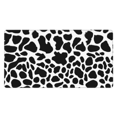 YYHWHJDE Cow Fur Print Pattern Large Office Gaming Mouse pad 16 x 29.5 in : Strong Adhesion and Durability Precision Edge Locking