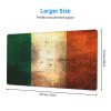 YYHWHJDE Irish Flag Picture Large Office Gaming Mouse pad 16 x 29.5 in : Strong Adhesion and Durability Precision Edge Locking view 2