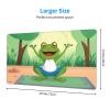 YYHWHJDE Cute Funny Frog Doing Yoga Pattern Large Office Gaming Mouse pad 16 x 29.5 in : Strong Adhesion and Durability Precision Edge Locking view 2