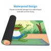 YYHWHJDE Cute Funny Frog Doing Yoga Pattern Large Office Gaming Mouse pad 16 x 29.5 in : Strong Adhesion and Durability Precision Edge Locking view 3