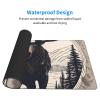 YYHWHJDE Moose Bear Deer Pattern Large Office Gaming Mouse pad 16 x 29.5 in : Strong Adhesion and Durability Precision Edge Locking view 3