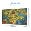 YYHWHJDE World Map Picture Large Office Gaming Mouse pad 16 x 29.5 in : Strong Adhesion and Durability Precision Edge Locking view 2