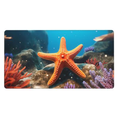 YYHWHJDE Sea Starfish Picture Large Office Gaming Mouse pad 16 x 29.5 in : Strong Adhesion and Durability Precision Edge Locking