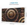 YYHWHJDE Steampunk Mechanical Gears Pattern Large Office Gaming Mouse pad 16 x 29.5 in : Strong Adhesion and Durability Precision Edge Locking view 2