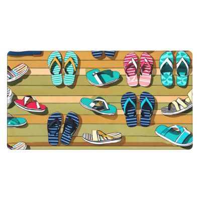 YYHWHJDE Flip Flop Picture Large Office Gaming Mouse pad 16 x 29.5 in : Strong Adhesion and Durability Precision Edge Locking