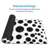 YYHWHJDE Black and White Polka Dot Pattern Large Office Gaming Mouse pad 16 x 29.5 in : Strong Adhesion and Durability Precision Edge Locking view 3