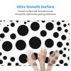 YYHWHJDE Black and White Polka Dot Pattern Large Office Gaming Mouse pad 16 x 29.5 in : Strong Adhesion and Durability Precision Edge Locking view 4