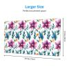 YYHWHJDE Watercolor Floral Pattern Pattern Large Office Gaming Mouse pad 16 x 29.5 in : Strong Adhesion and Durability Precision Edge Locking view 2