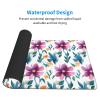 YYHWHJDE Watercolor Floral Pattern Pattern Large Office Gaming Mouse pad 16 x 29.5 in : Strong Adhesion and Durability Precision Edge Locking view 3