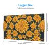 YYHWHJDE Many Golden Flowers Pattern Large Office Gaming Mouse pad 16 x 29.5 in : Strong Adhesion and Durability Precision Edge Locking view 2