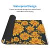 YYHWHJDE Many Golden Flowers Pattern Large Office Gaming Mouse pad 16 x 29.5 in : Strong Adhesion and Durability Precision Edge Locking view 3