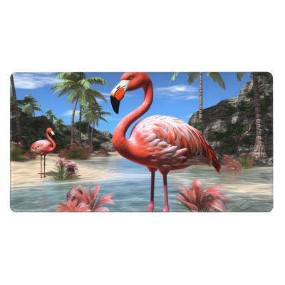 YYHWHJDE Tropical Flamingo Picture Large Office Gaming Mouse pad 16 x 29.5 in : Strong Adhesion and Durability Precision Edge Locking