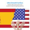 YYHWHJDE American Spain Flag Picture Large Office Gaming Mouse pad 16 x 29.5 in : Strong Adhesion and Durability Precision Edge Locking view 4