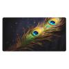 YYHWHJDE Peacock Feather Picture Large Office Gaming Mouse pad 16 x 29.5 in : Strong Adhesion and Durability Precision Edge Locking view 1
