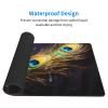 YYHWHJDE Peacock Feather Picture Large Office Gaming Mouse pad 16 x 29.5 in : Strong Adhesion and Durability Precision Edge Locking view 3